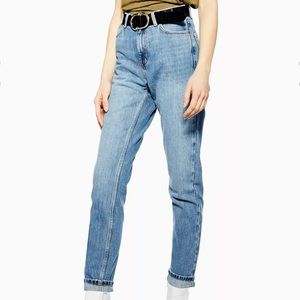Topshop Tapered High-Rise Mom Jeans
